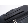 Expandable 3 Piece Luggage Sets PC Lightweight Suitcase with Two Hooks, Spinner Wheels, TSA Lock, (20/24/28), Black